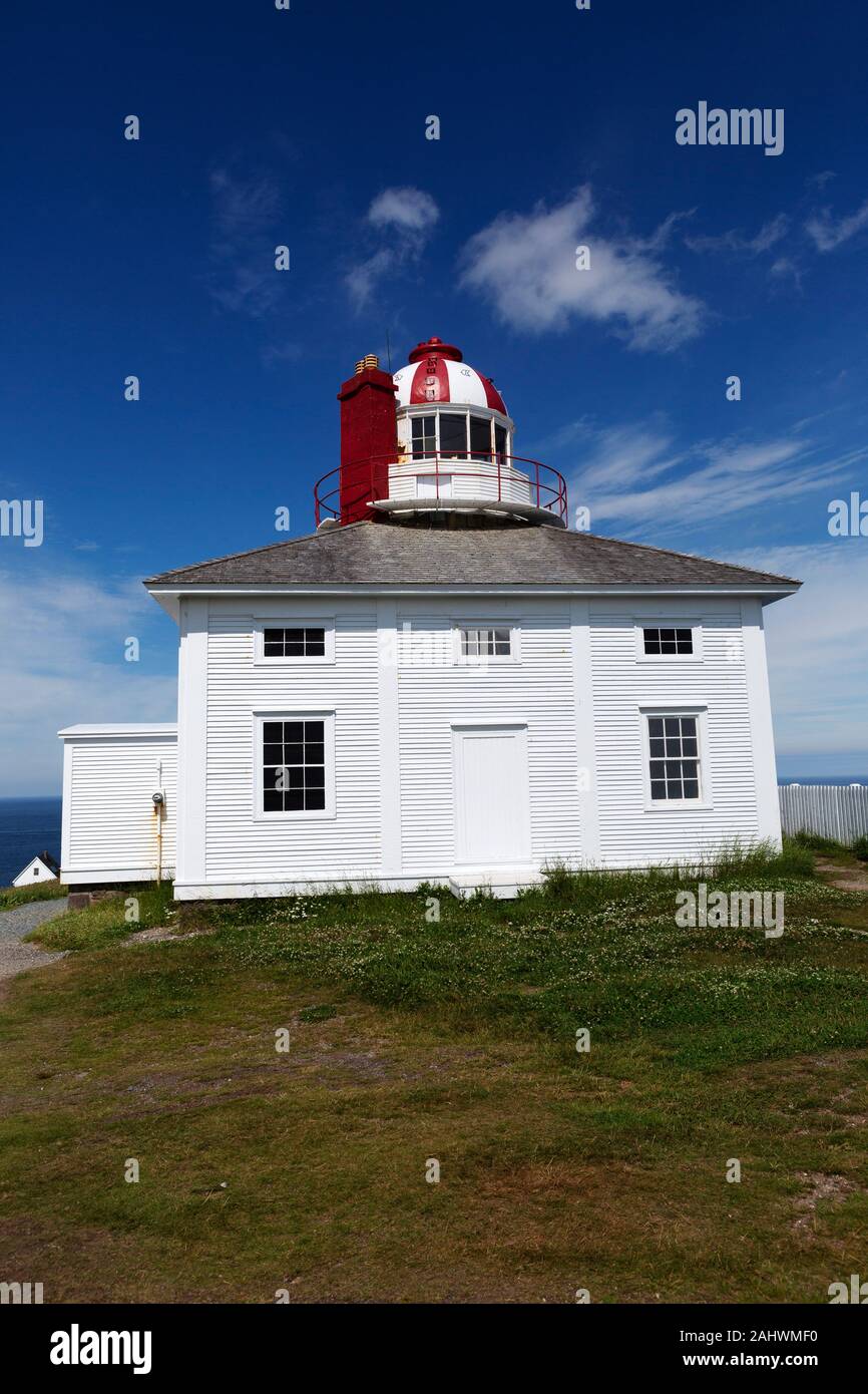 Cape Spear Lighthouse in Newfoundland and Labrador, Canada Stock Photo