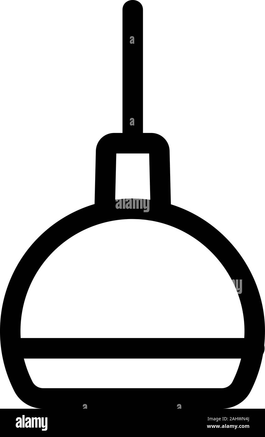 Picture of Chandelier icon vector. Isolated contour symbol illustration Stock ...