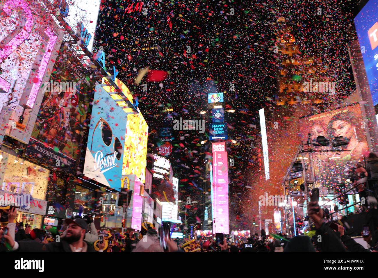 Millions of participants gather at Times Square in New York City to