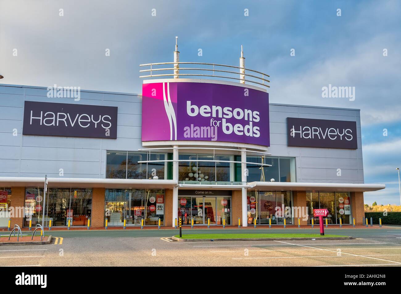 CHESTER, UNITED KINGDOM DECEMBER 25th, 2019 Bensons for Beds superstore store front Stock