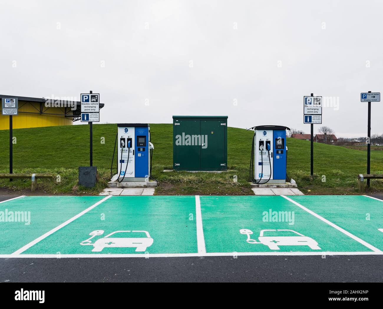 Electric Vehicle Charging Bay High Resolution Stock Photography and