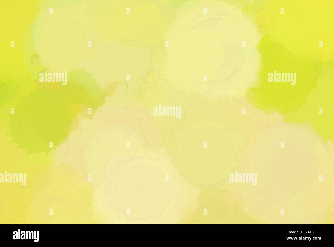 Pastel yellow and green colors digital art watercolor background. This ...
