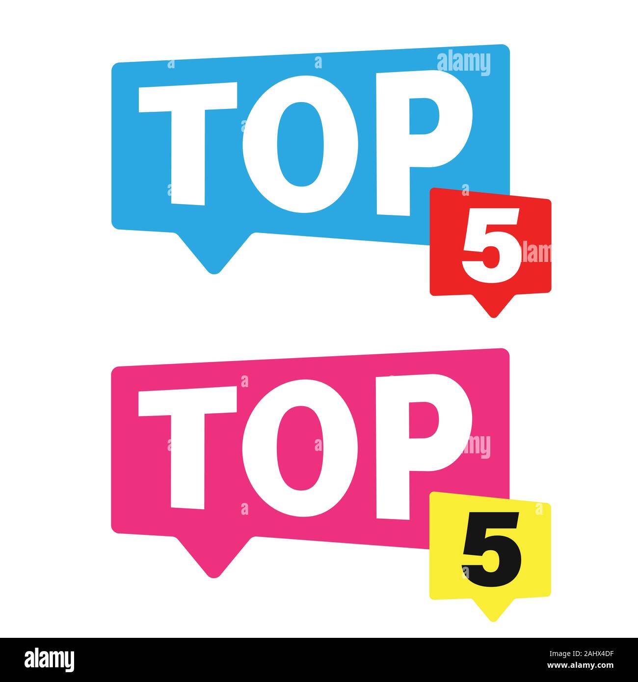 Top five award concept button Stock Vector Image & Art - Alamy