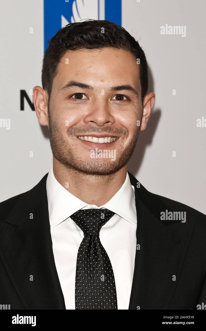 NEW YORK - SEPTEMBER 27: Kyle Larson attends the 2016 NASCAR Foundation Honors Gala at Marriott Marquis on September 27, 2016 in New York City. Stock Photo