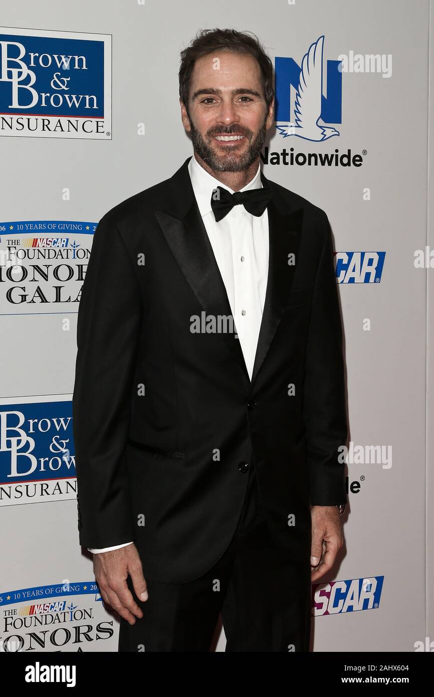 NEW YORK - SEPTEMBER 27: Jimmie Johnson attends the 2016 NASCAR Foundation Honors Gala at Marriott Marquis on September 27, 2016 in New York City. Stock Photo