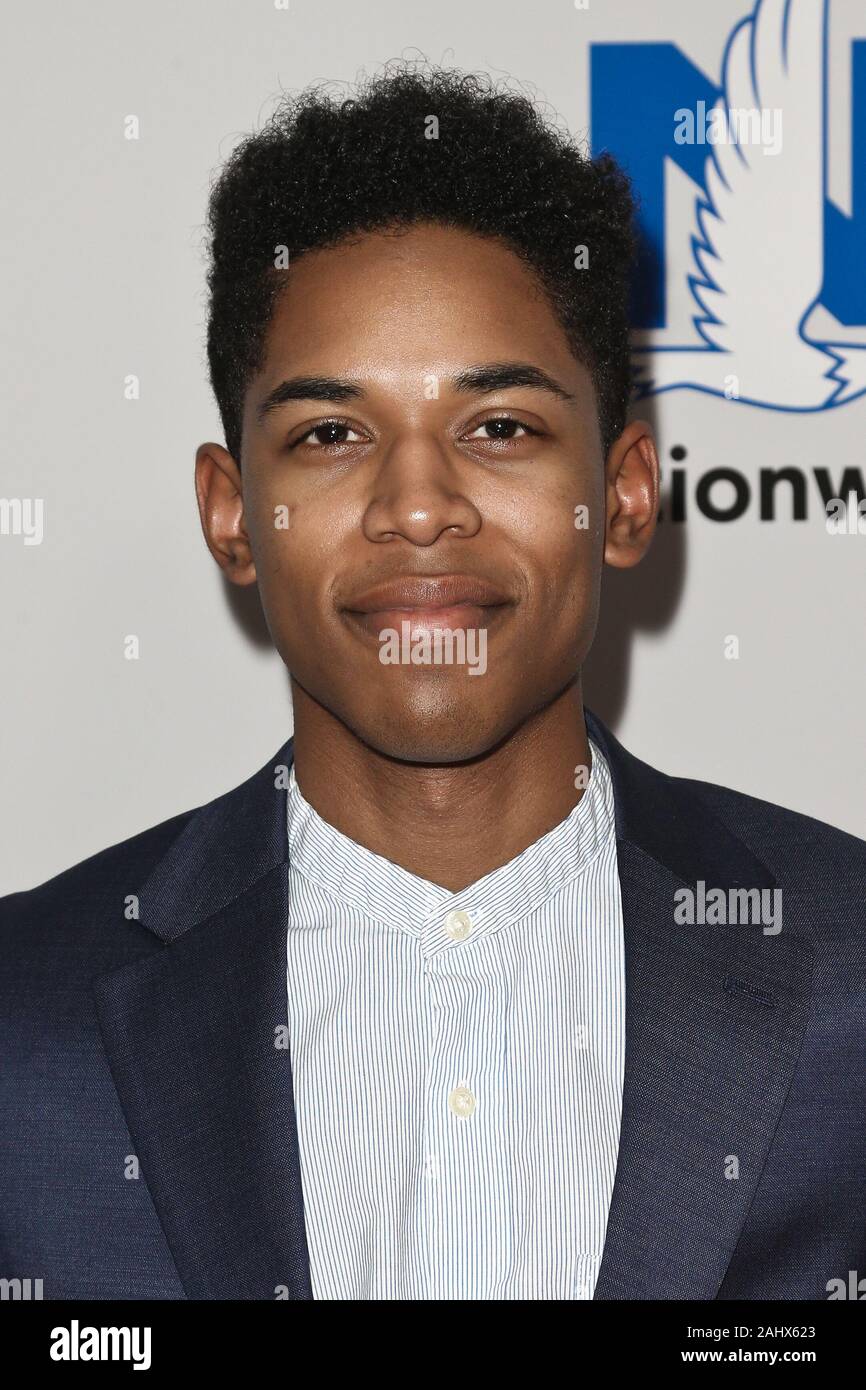 NEW YORK - SEPT 27: Actor Kelvin Harrison Jr attends the 2016 NASCAR Foundation Honors Gala at Marriott Marquis on September 27, 2016 in New York City. Stock Photo