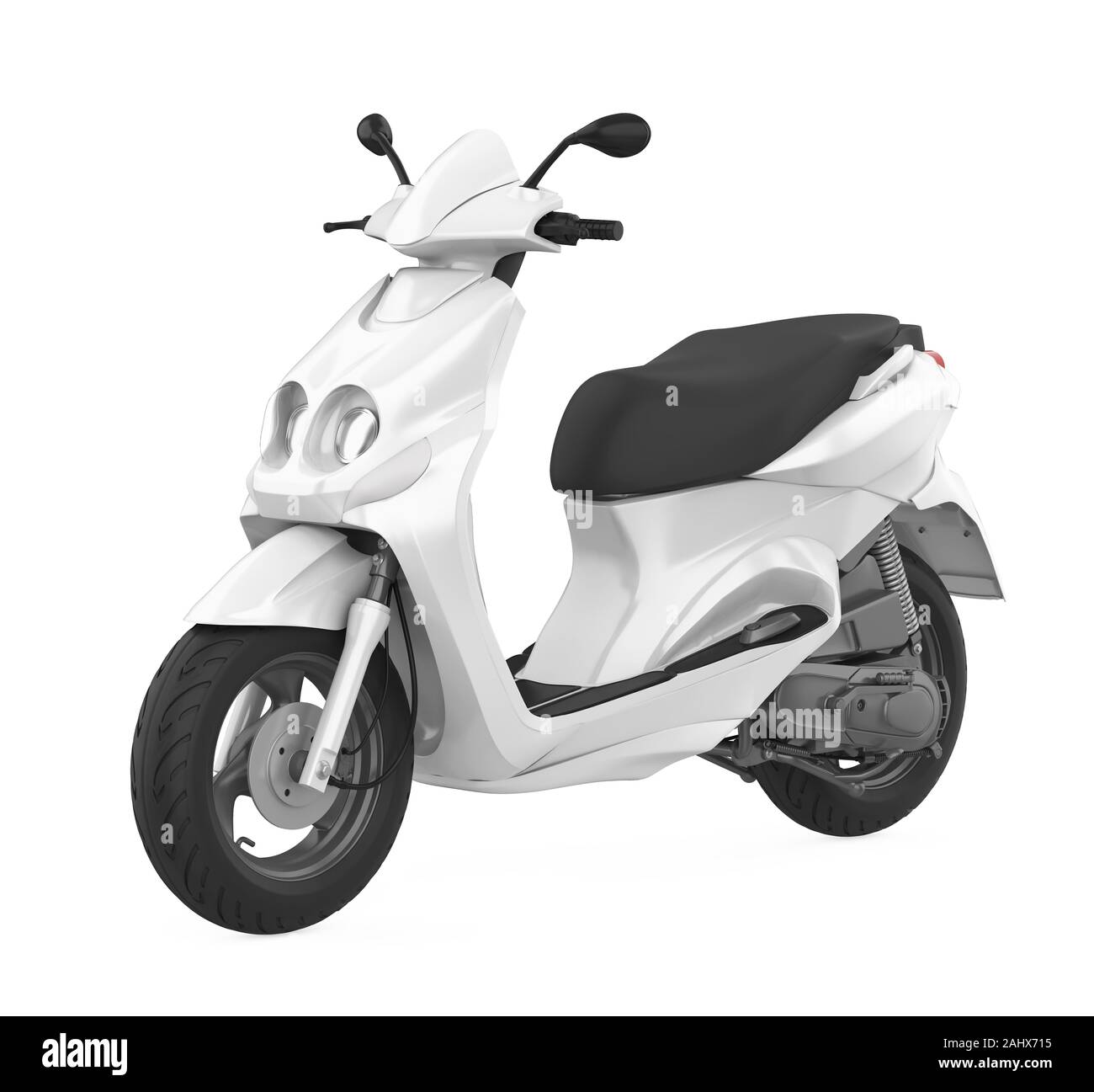 Scooter Motorcycle Isolated Stock Photo Alamy