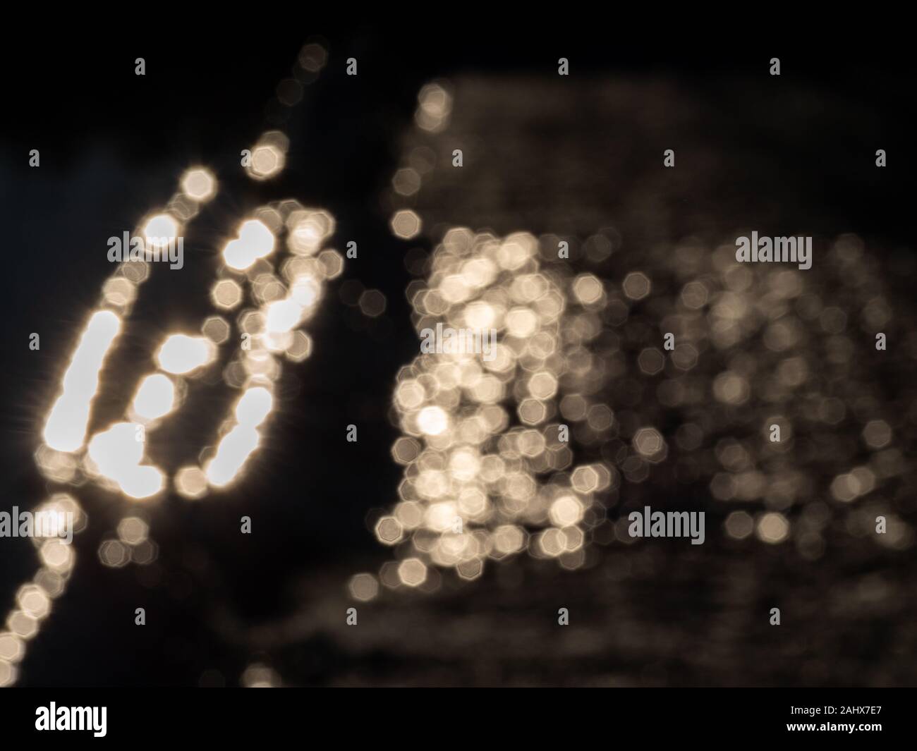 background image with lense flairs. Flat lay Stock Photo