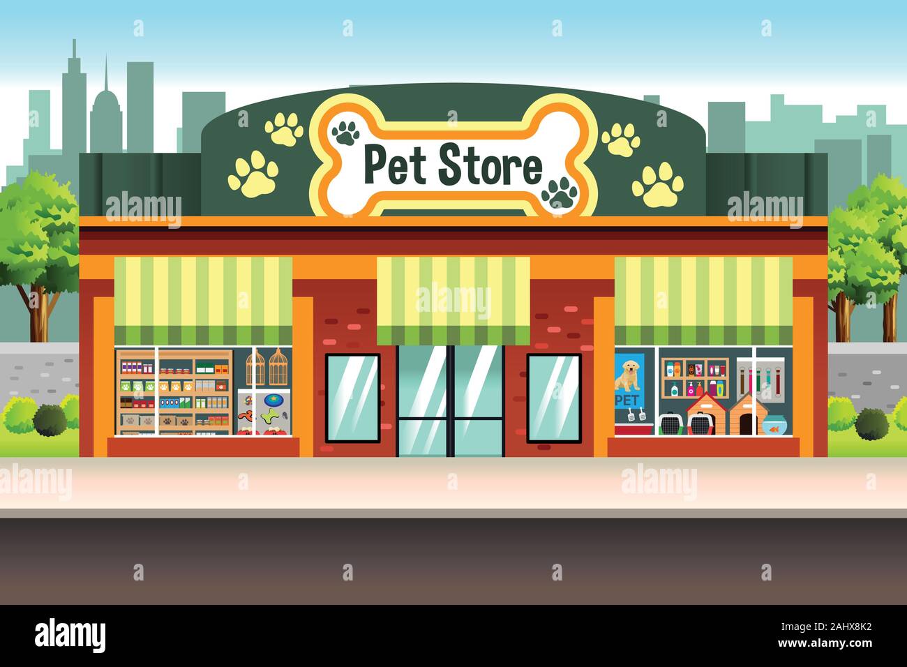 Pet store Stock Vector Images Alamy