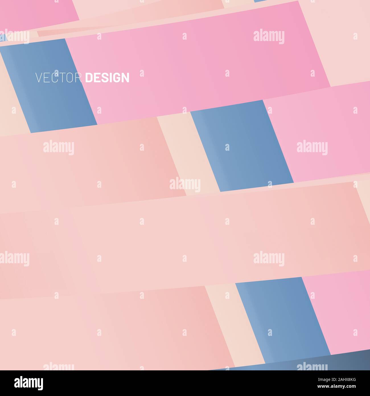 abstract geometric vector background. Overlapping paper shape Stock Vector