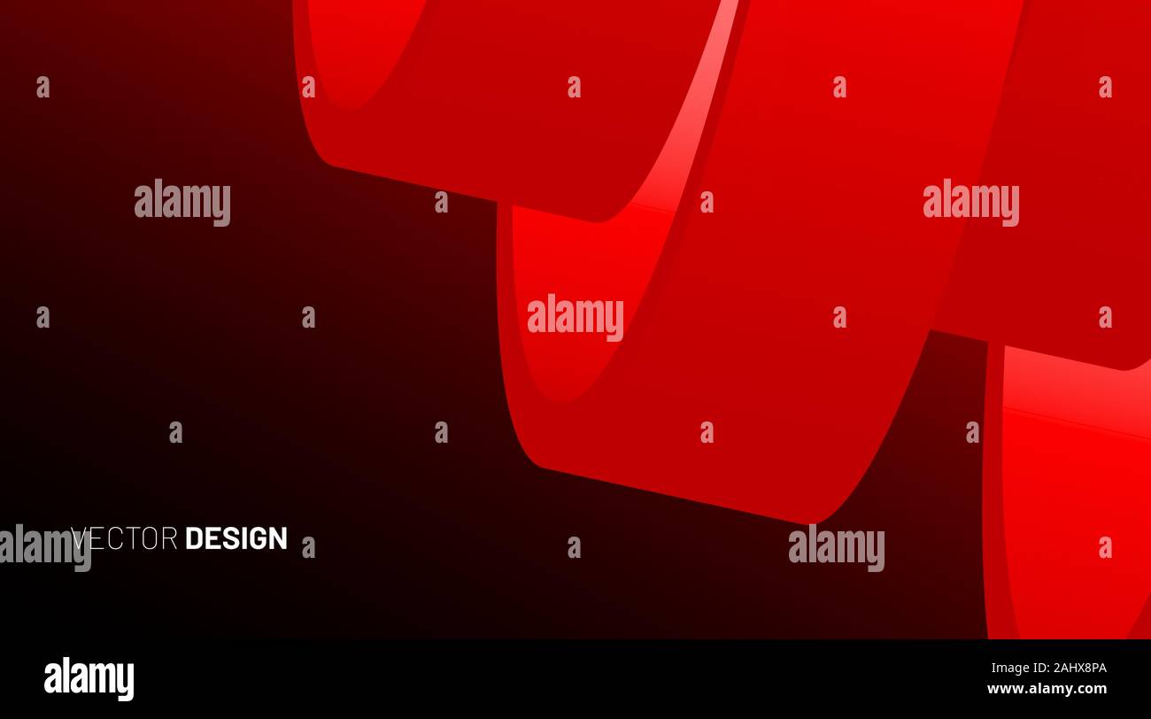 abstract geometric vector background. Overlapping and glossy 3D shapes ...