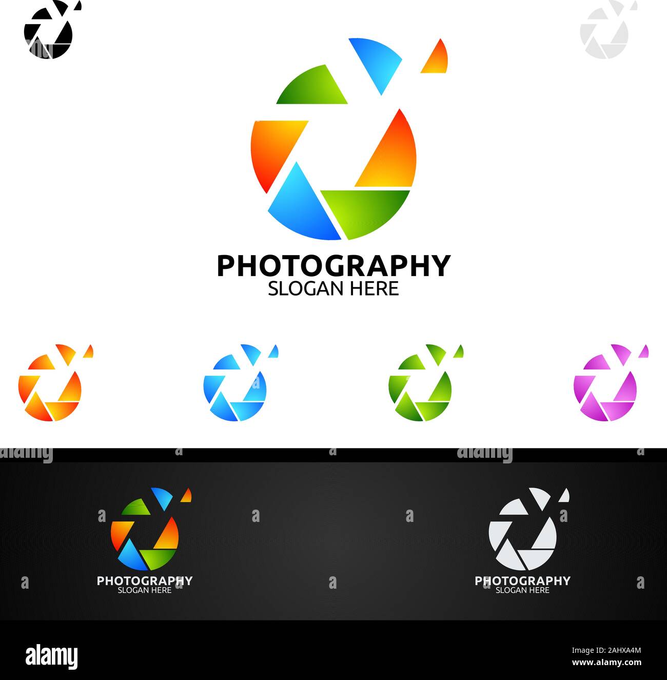 Abstract Camera Photography Logo Icon Vector Design Template Stock ...