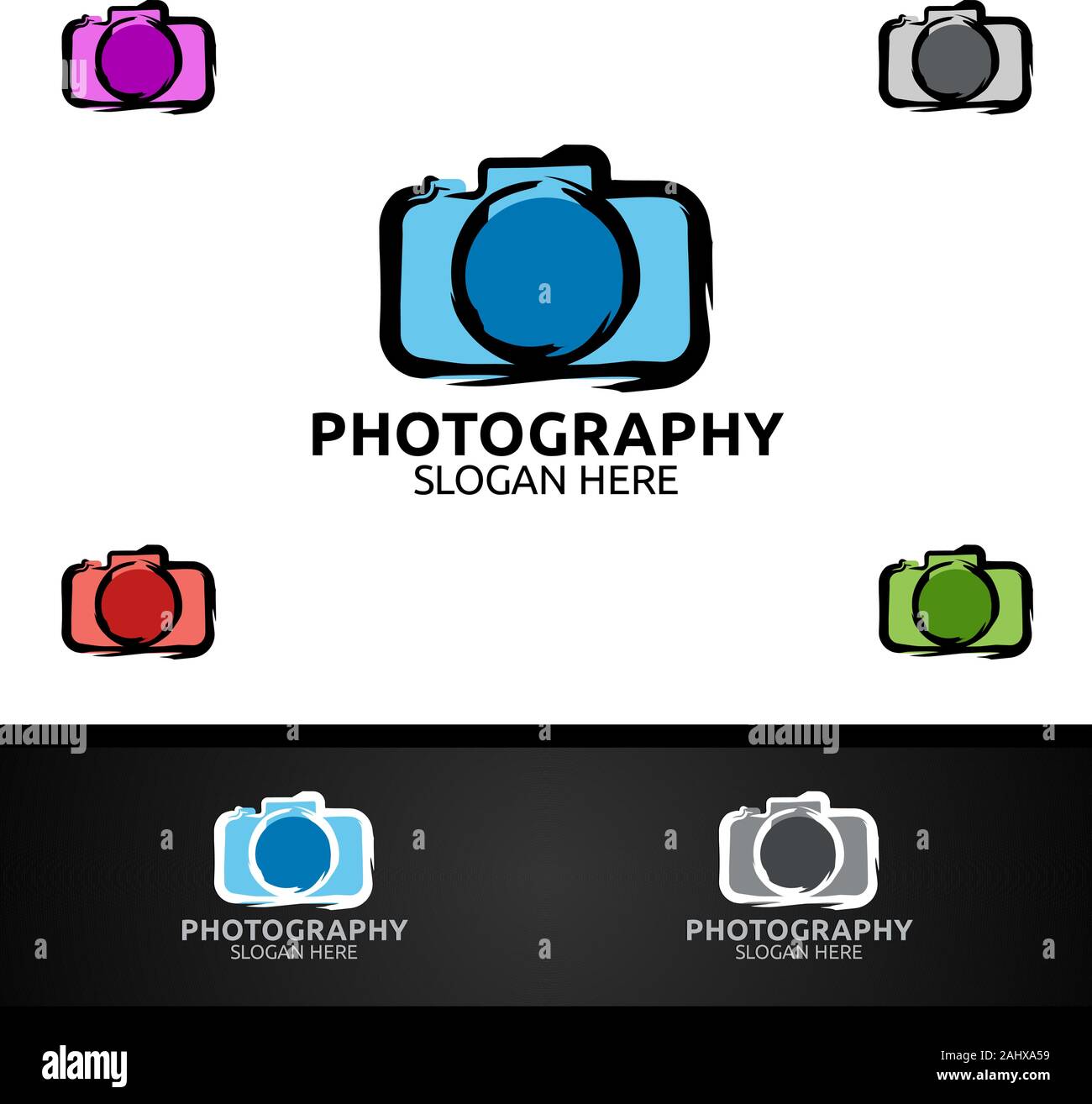 Abstract Camera Photography Logo Icon Vector Design Template Stock ...