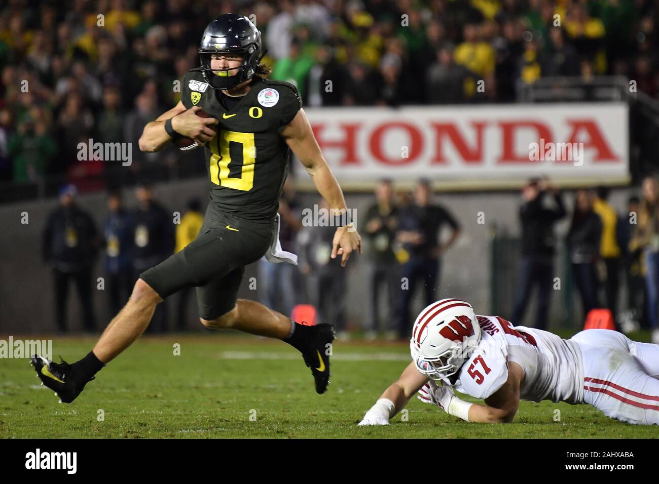 Justin Herbert Oregon Jersey Ducks #10 College Football Yellow