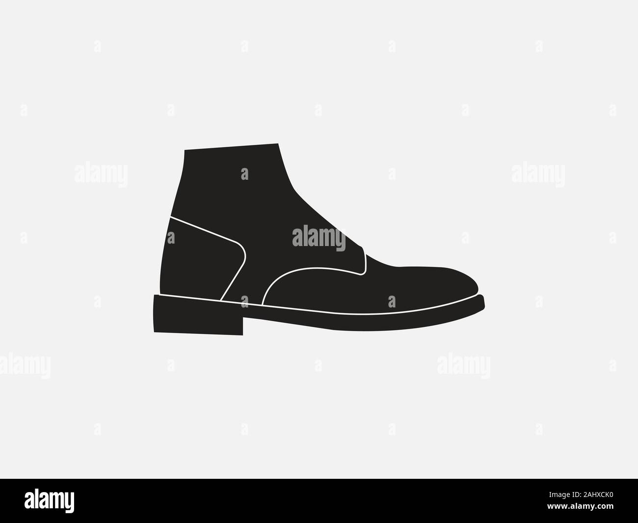 Boot, shoe icon. Vector illustration, flat design Stock Vector Image & Art Alamy