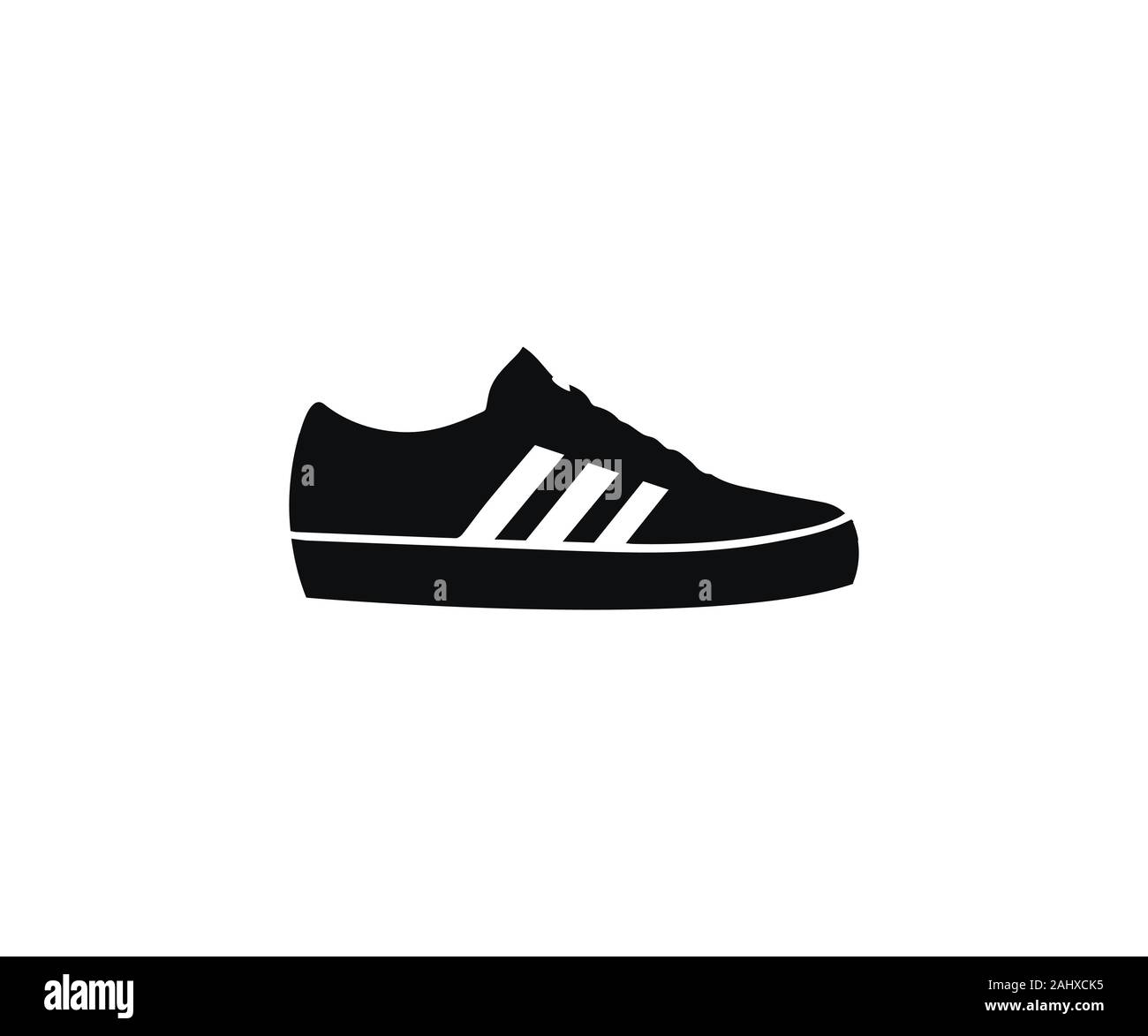 Shoes, sport icon. Vector illustration, flat design Stock Vector