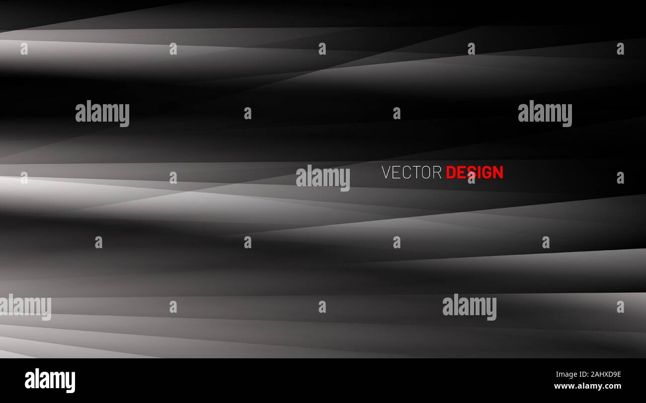 abstract vector background. overlapping shadow shapes. 3D design technology Stock Vector