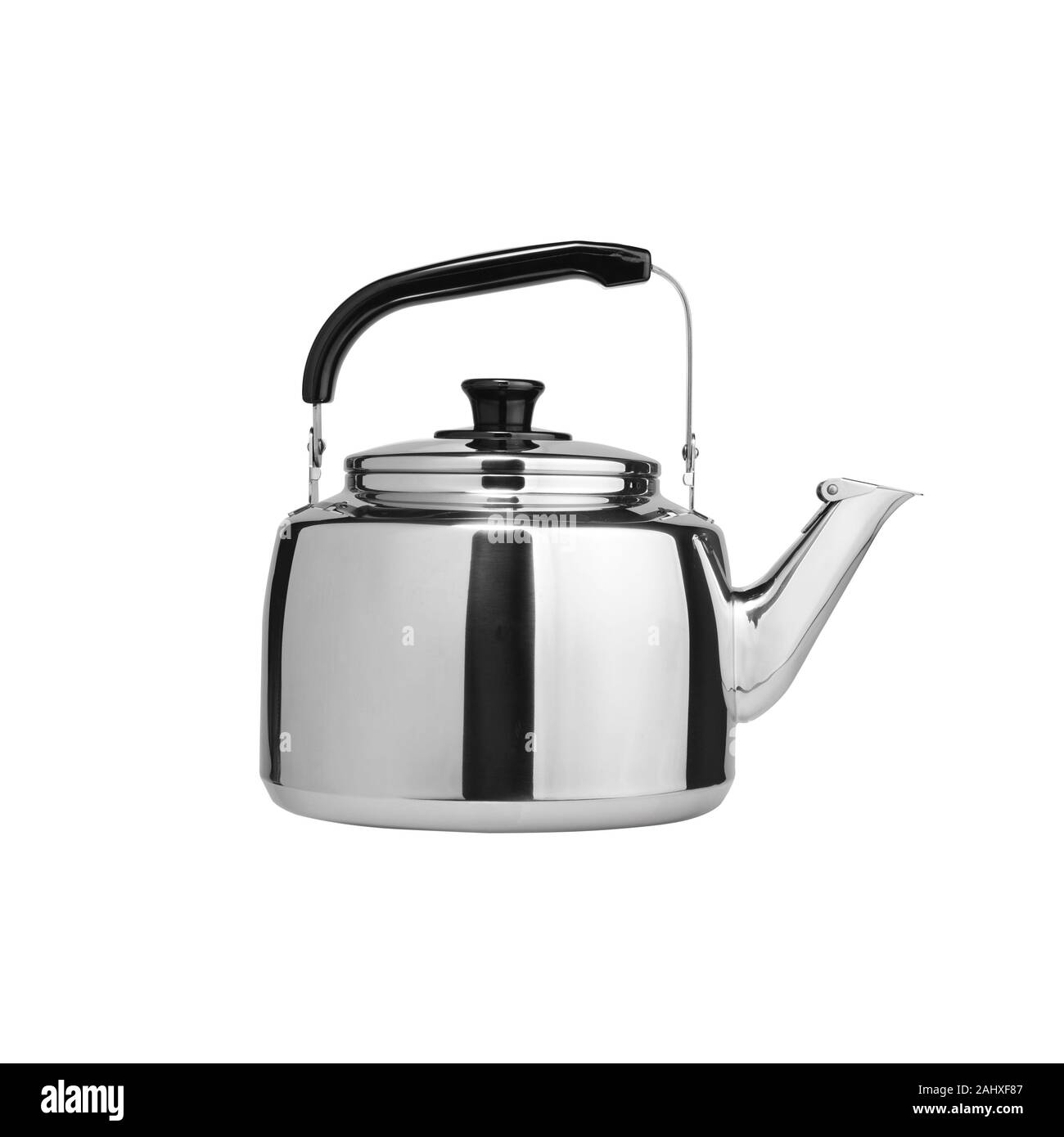 kettle or stainless steel kettle on background new Stock Photo Alamy