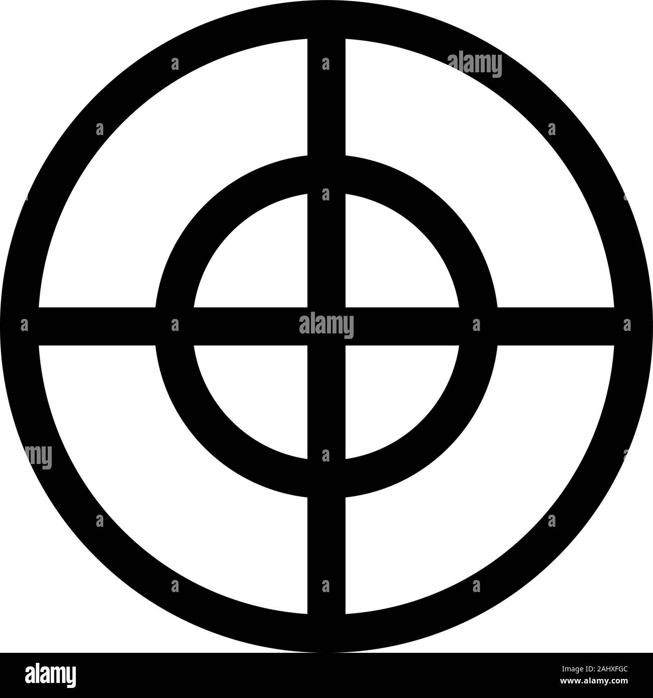 Target icon vector. Isolated contour symbol illustration Stock Vector ...
