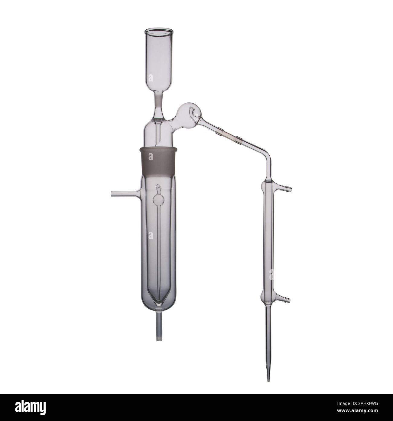 lab or Empty extractors for chemistry laboratory isolated Stock Photo