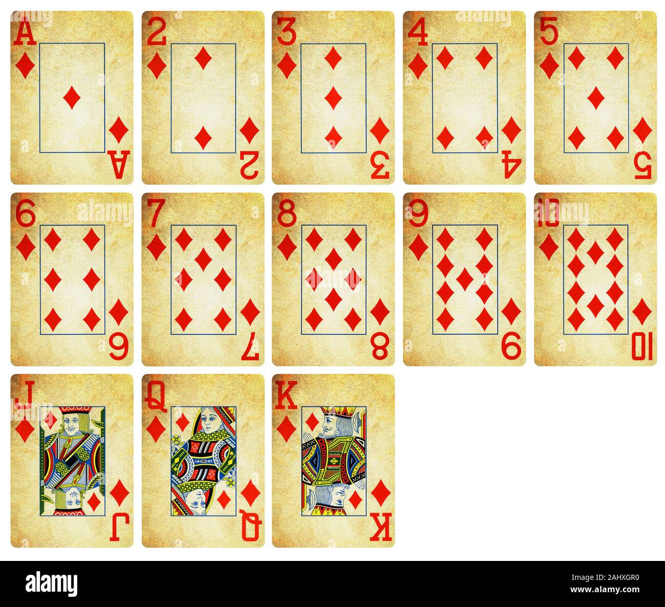 Vintage playing cards isolated back hi-res stock photography and images -  Alamy