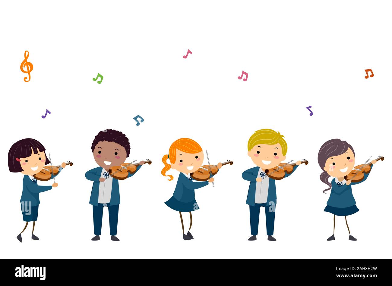 Playing Violin Clip Art