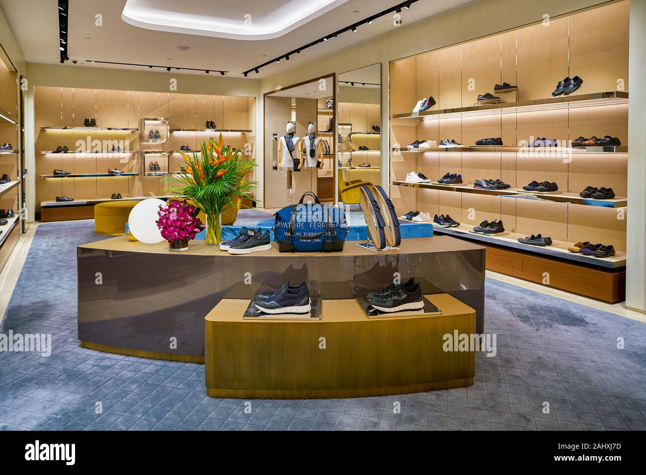 SINGAPORE - CIRCA APRIL, 2019: goods on display at Salvatore Ferragamo  store in The Shoppes at Marina Bay Sands Stock Photo - Alamy