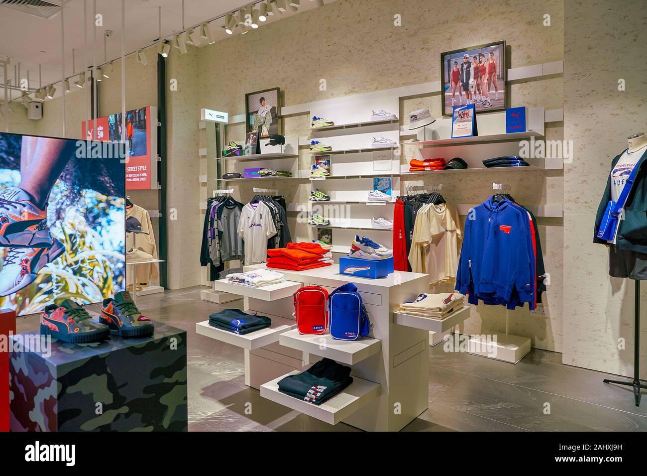 Shoppes at Marina Bay Sands Stock Photo 