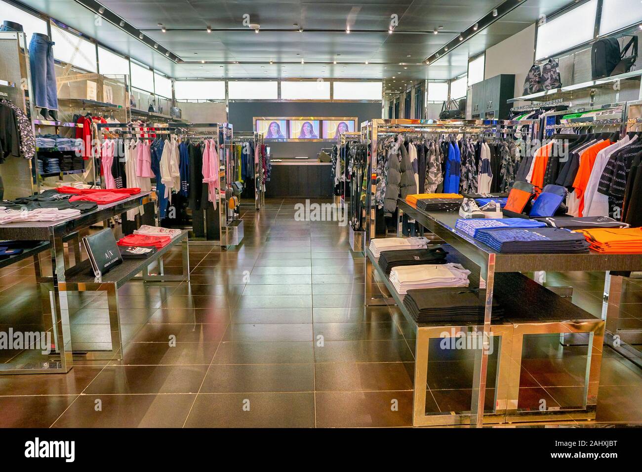 Shoppes at Marina Bay Sands Stock Photo 