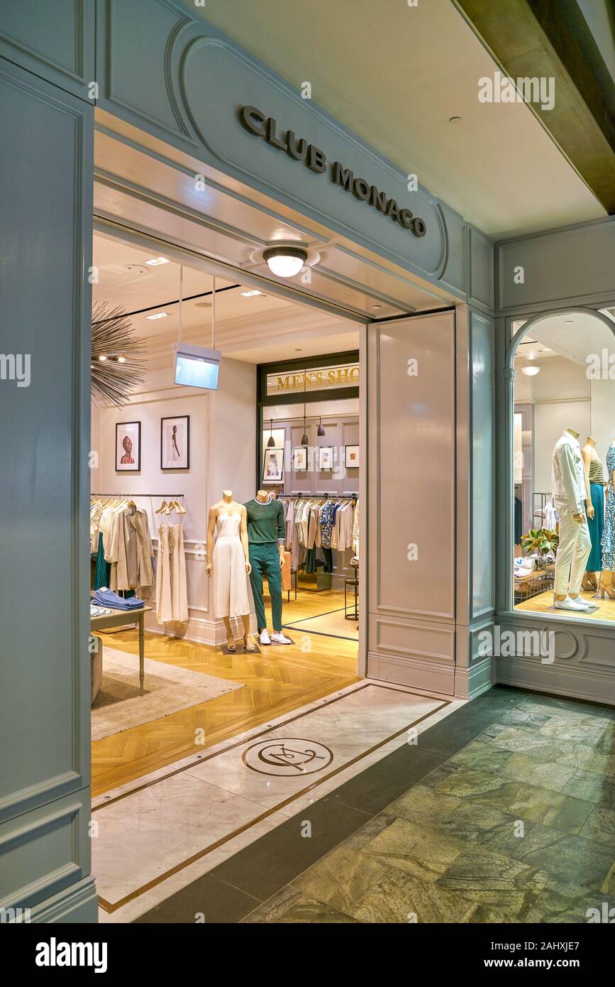 SINGAPORE - CIRCA APRIL, 2019: entrance to Club Monaco store in the Shoppes  at Marina Bay Sands Stock Photo - Alamy