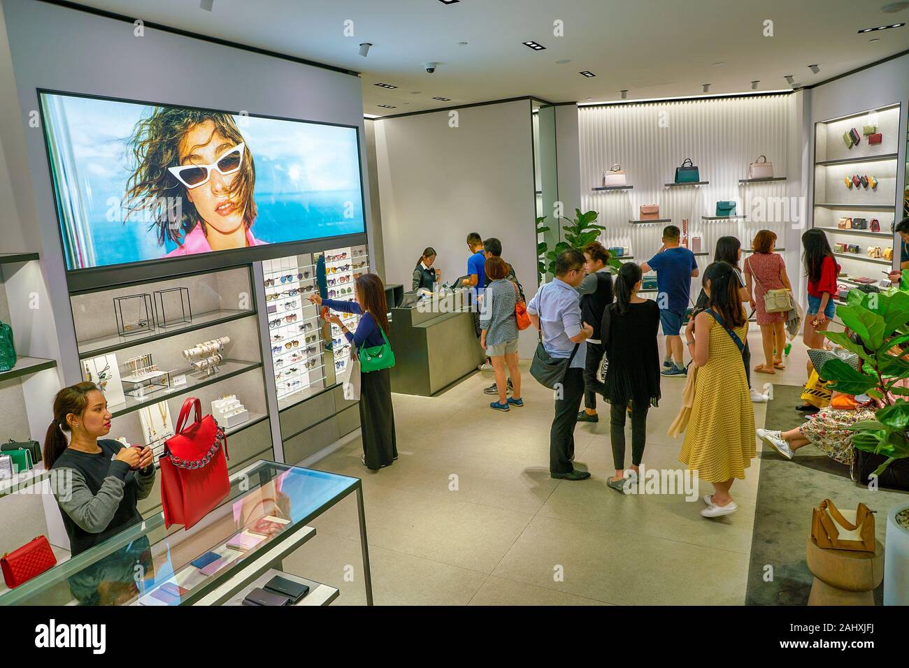 SINGAPORE - CIRCA APRIL, 2019: goods on display at Charles & Keith store in  The Shoppes at Marina Bay Sands. CHARLES & KEITH is a Singaporean fast-fas  Stock Photo - Alamy