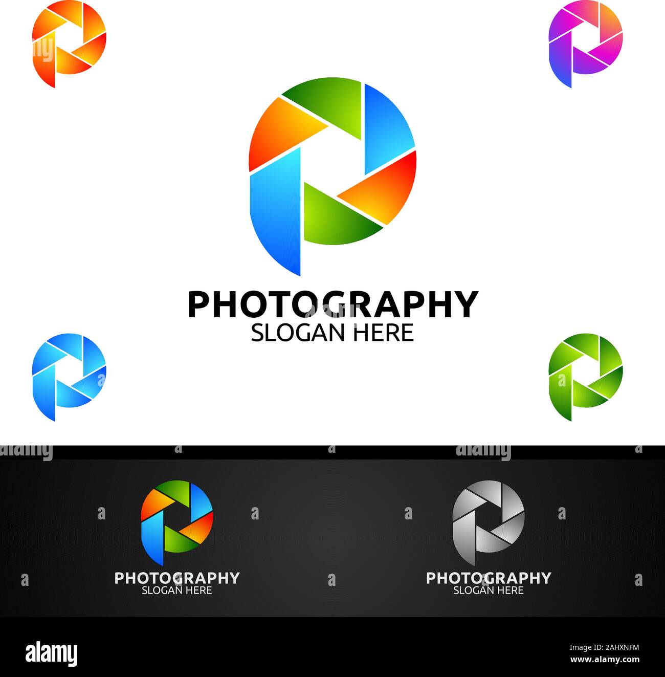 Abstract Camera Photography Logo Icon Vector Design Template Stock ...