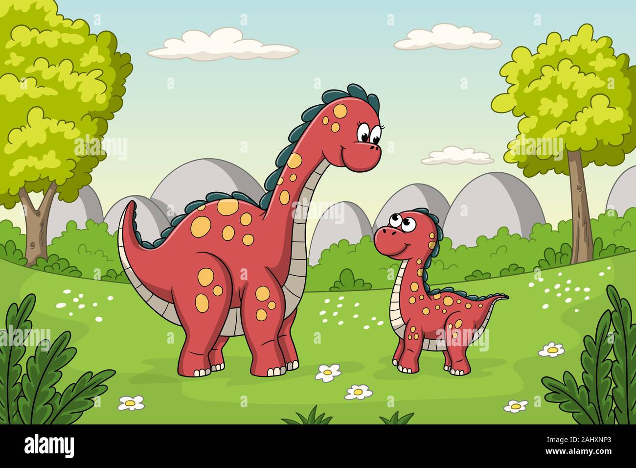 2+ Thousand Cartoon Era Cute Dinosaur Design Dino Royalty-Free