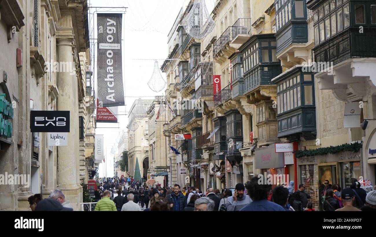 Valletta Malta Sliema travel guide 2020 Stock Photo