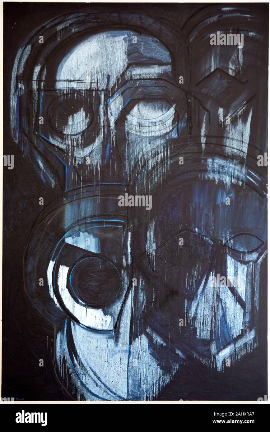 Blue Faces I 2015 Almost Human Thomas Houseago Mam City Of