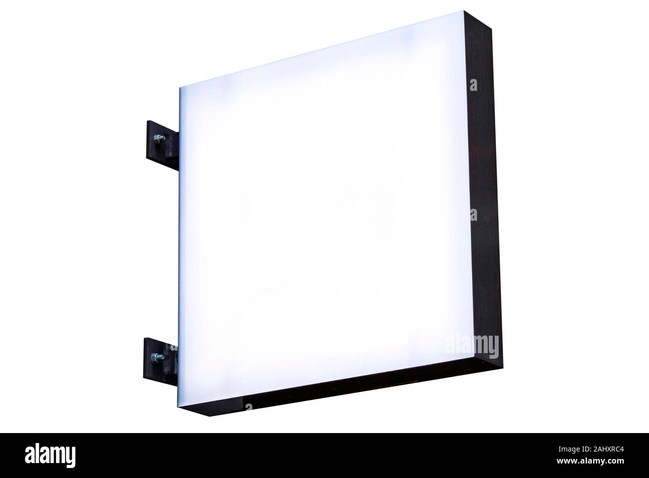 Signboard Mockup Advertising Template Empty Frame Copy Space
