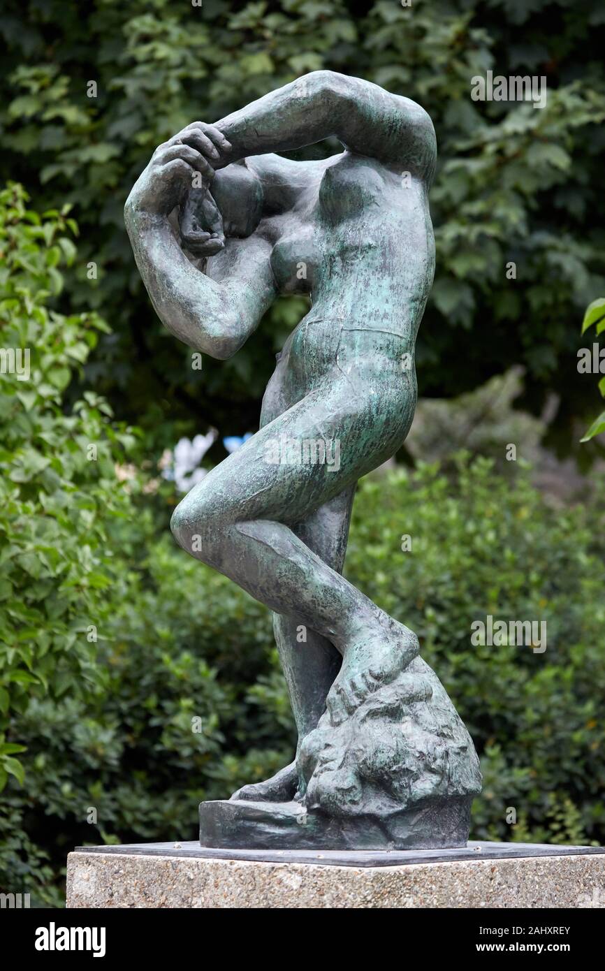 '''Meditation'', sculpture by Auguste Rodin (1840-1917), Musée Rodin Museum, Paris, France Stock Photo
