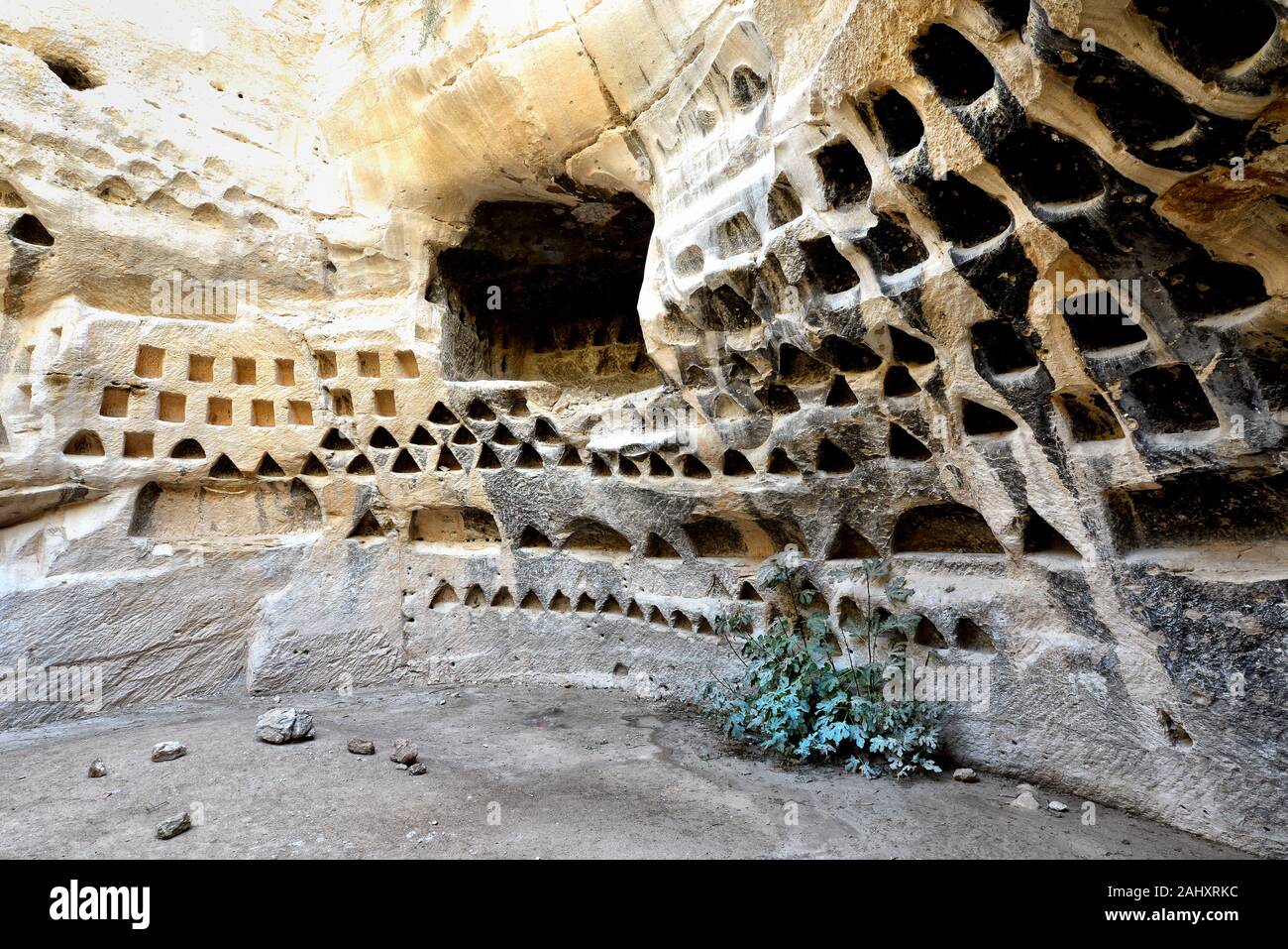 Columbarium in national park Adulam. An ancient structure, where the