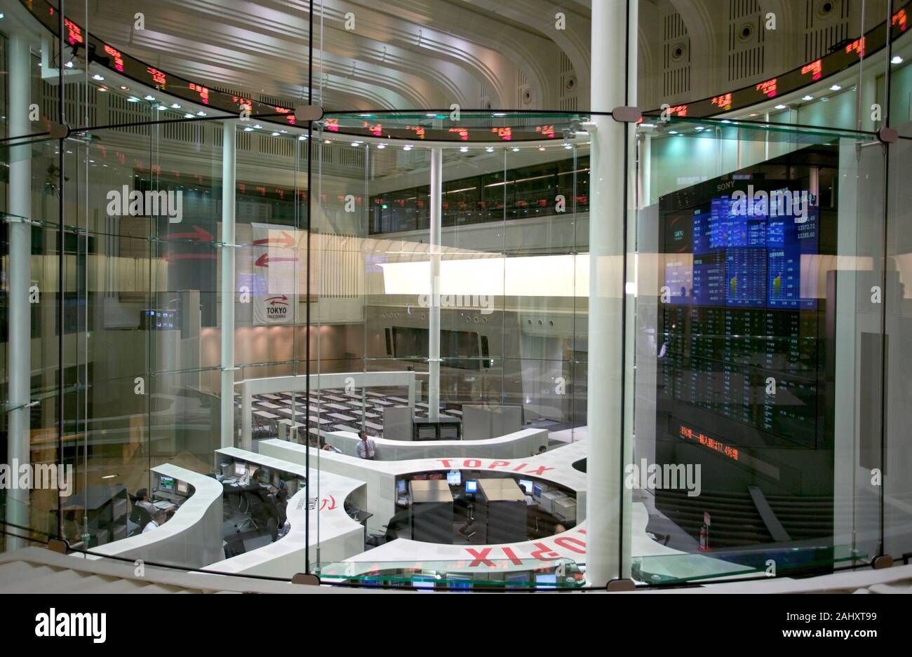Tokio Stock Exchange. Tokio, Japan. Stock Photo