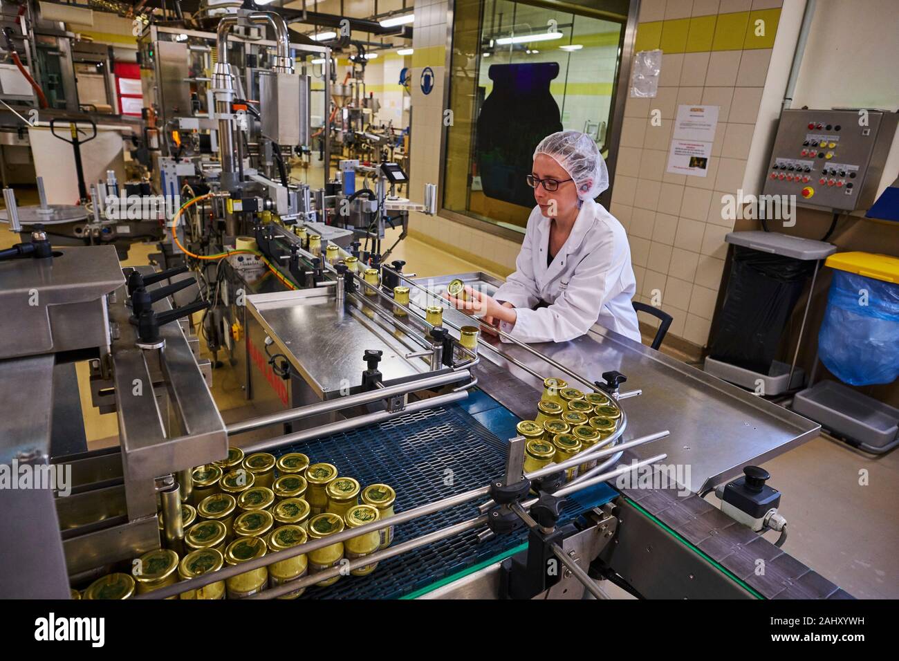 France, Côte d'Or, Beaune, Fallot mustard factory Stock Photo