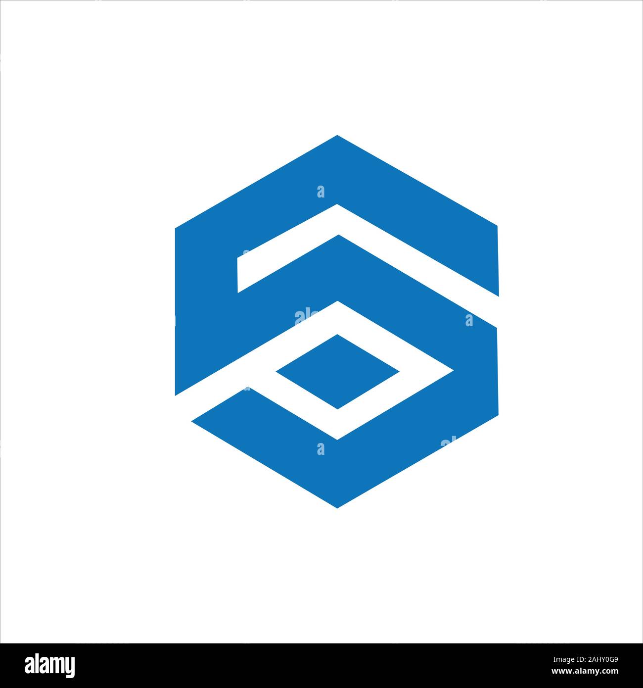 initial letter sp or ps logo vector design Stock Vector