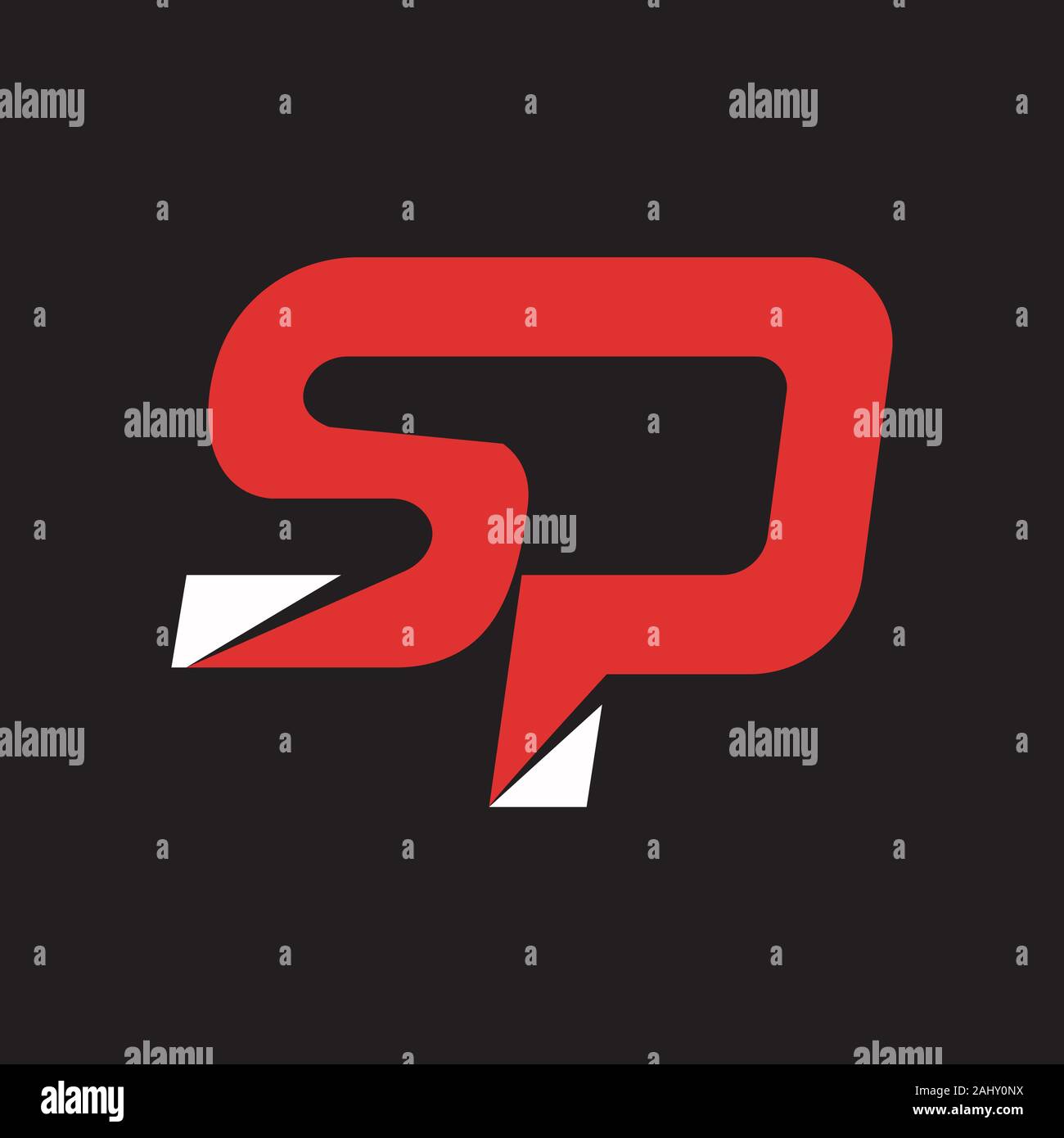 initial letter sp or ps logo vector design Stock Vector Image & Art - Alamy
