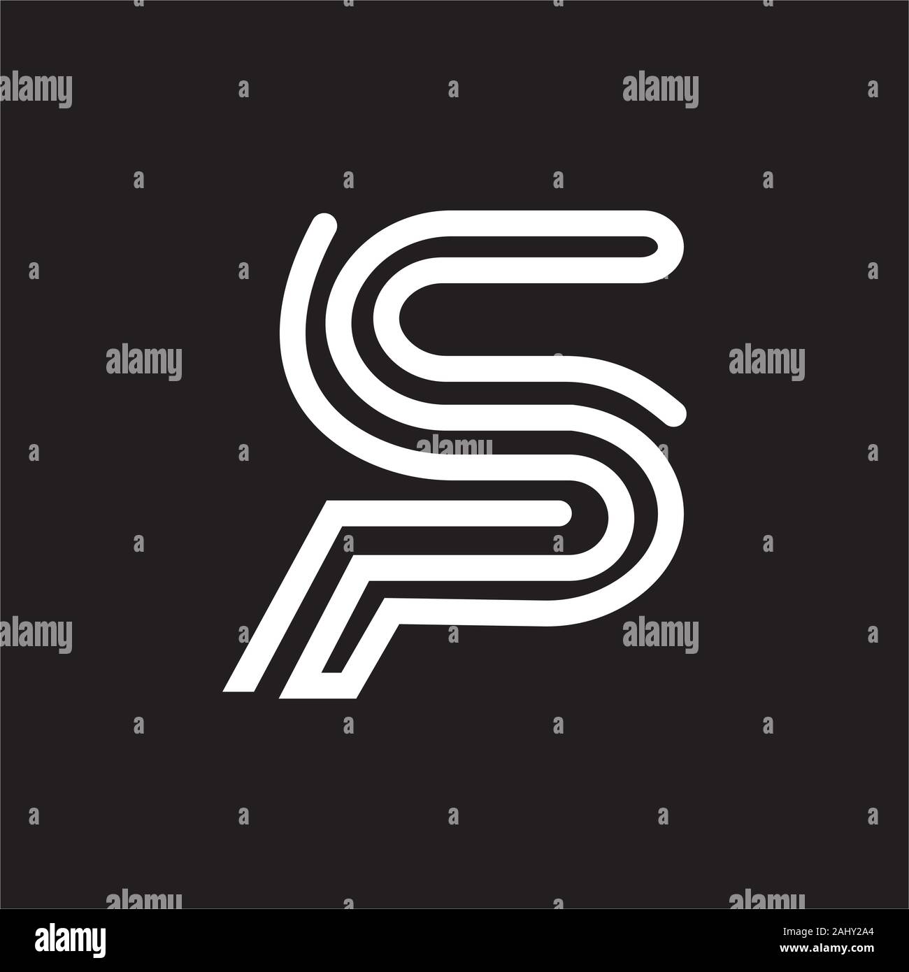 initial letter sp or ps logo vector design Stock Vector Image & Art - Alamy