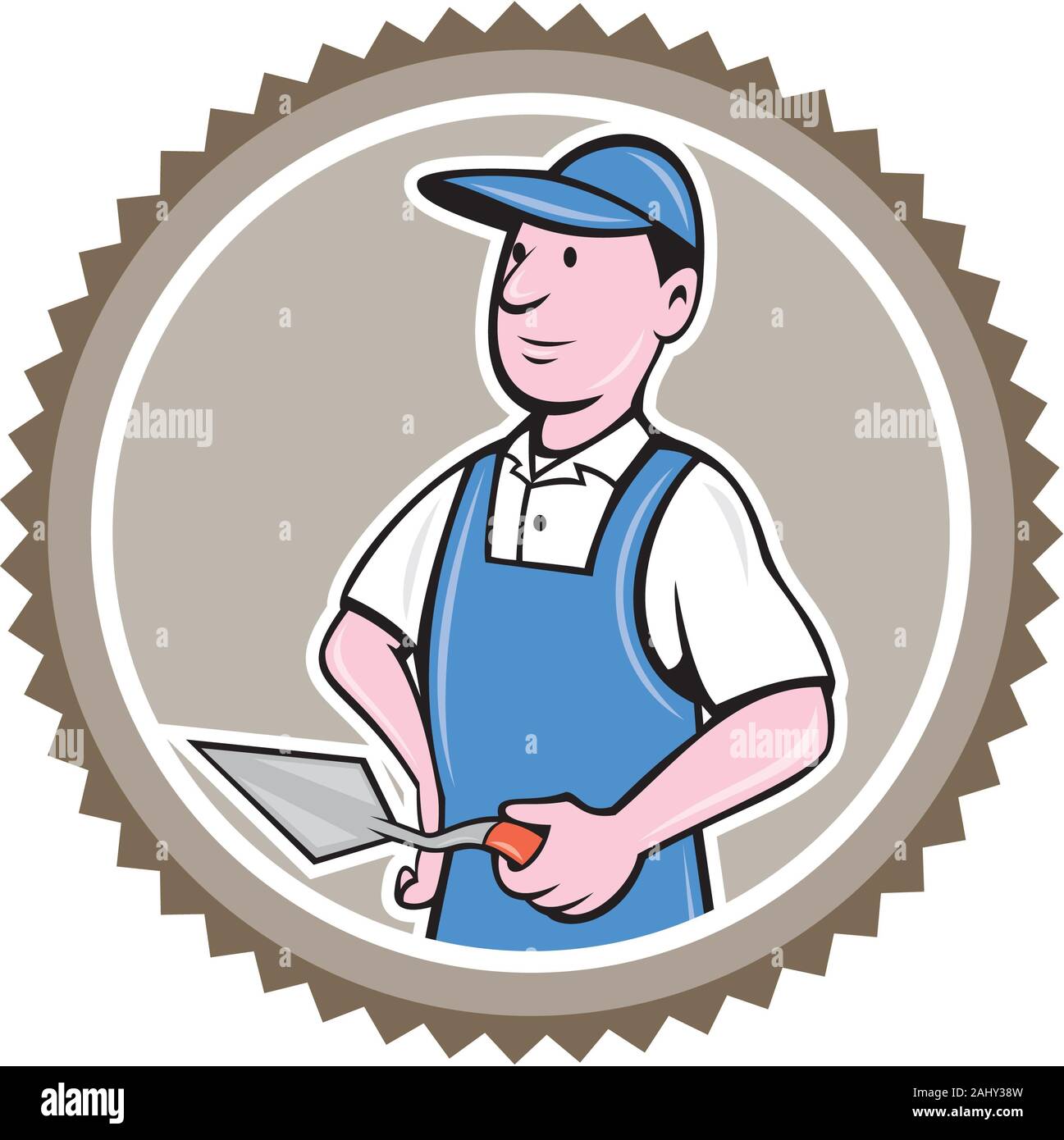 Bricklayer mason plasterer cartoon hi-res stock photography and images - Alamy Bricklayer mason plasterer cartoon hi-res stock photography and images - Alamy