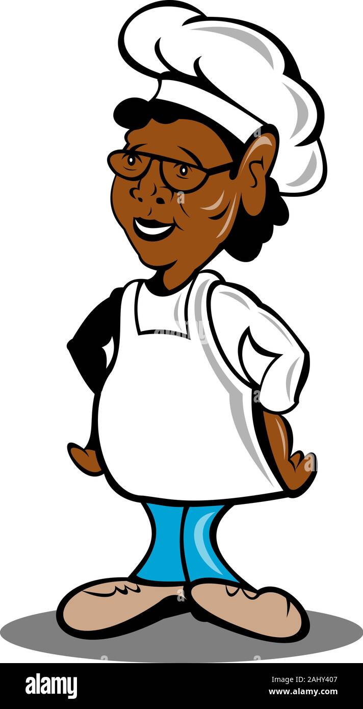 Illustration cartoon white cook man hi-res stock photography and images ...