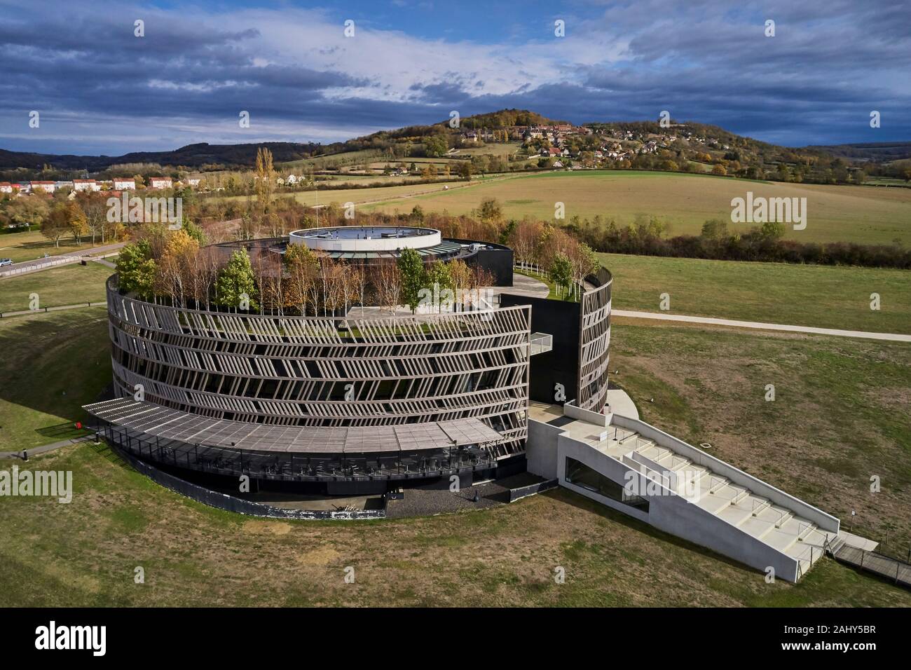 France, Côte-d'Or, Alise-Sainte-Reine, Alésia battle site, Alésia park and museum Stock Photo