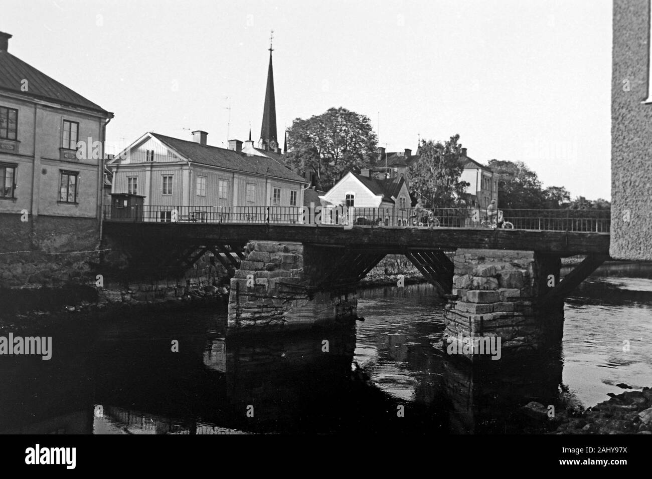 Besuch in Arboga, Südschweden, 1969. Visiting Arboga, South of Sweden, 1969. Stock Photo