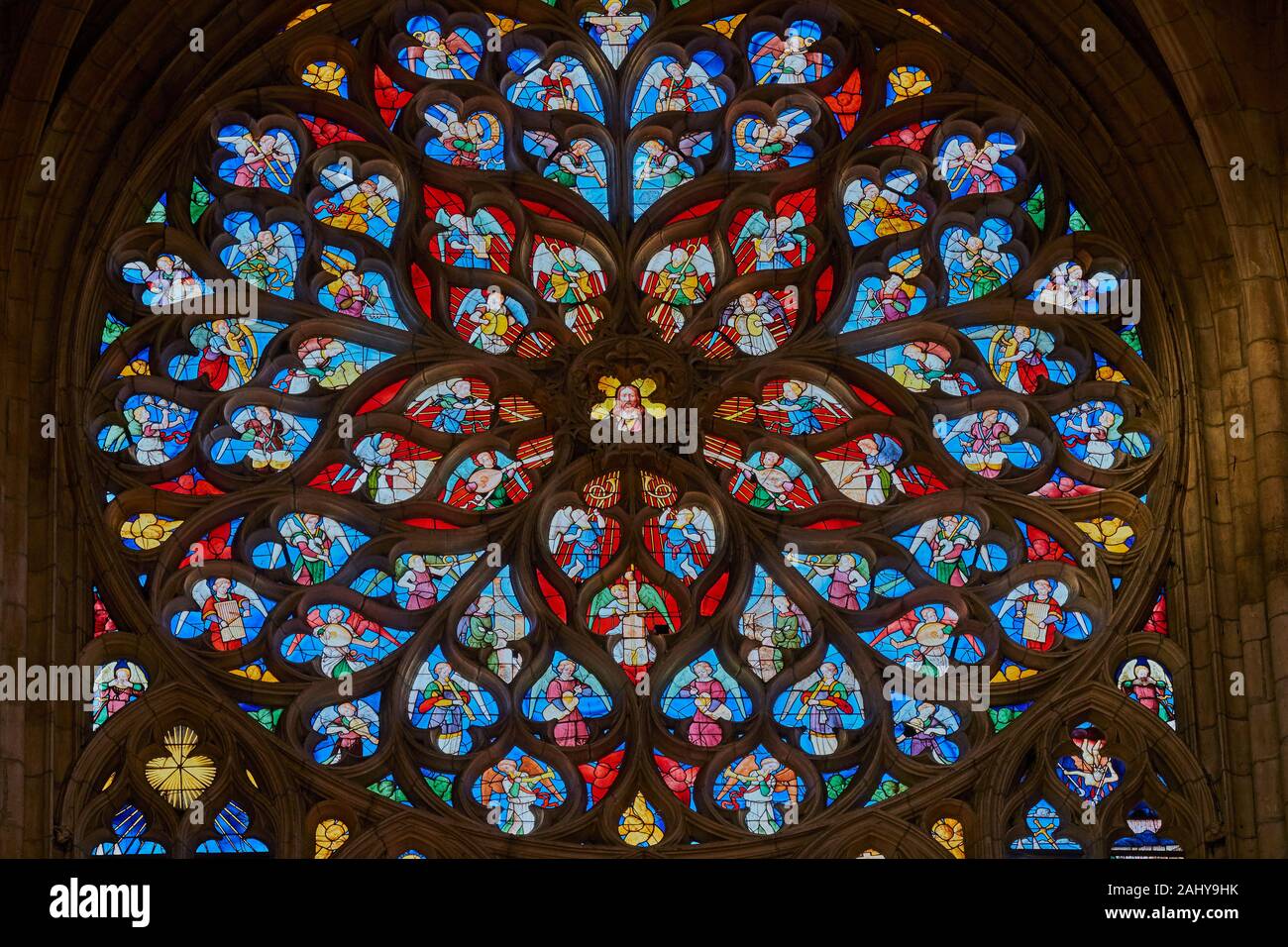 France, Burgundy, Yonne, Sens, Saint-Etienne cathedral Stock Photo