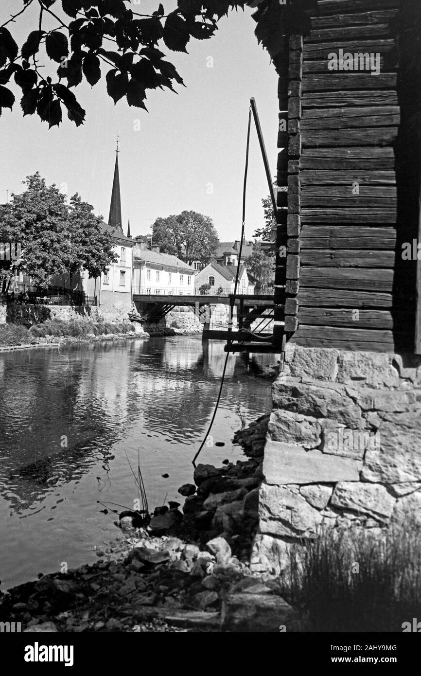 Besuch in Arboga, Südschweden, 1969. Visiting Arboga, South of Sweden, 1969. Stock Photo