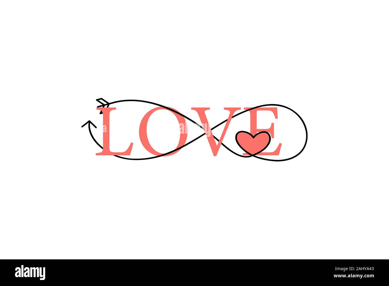 Happy Valentines Day lettering isolated on white background vector ...